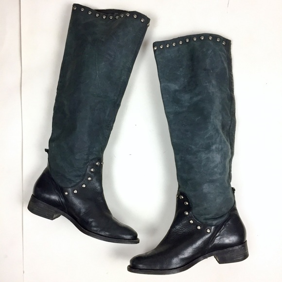 SOLD Pour la Victoire Black Leather Riding Boots Sz 7 - Picture 3 of 8